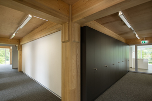  Das Bild zeigt den Holzskelettbau des „House of Natural Resources“ bei der Fertigstellung im Rauminnern Foto: Marco Carocari 
