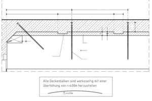  Regeldetail der Holz-Beton-Verbund-Decken Maßstab 1:10 [<cTypeface:Medium>] Quelle: Seeberger Friedl & Partner [<cTypeface:>]  