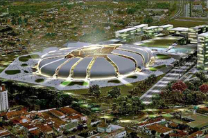  Brasilianische Großprojekte: Auch das Estadio das Dunas in Natal …Grafik: Populous 
