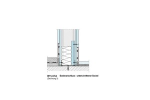  Zeichnung 2  Bodenanschluss mit unterschnittenem Sockel 