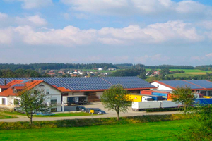  Dieses Logistunternehmen bei Landshut wurde von der Huber Solar GmbH mit einer 114 kW starken PV-Anlage ausgestattet Foto: Huber Solar GmbH 