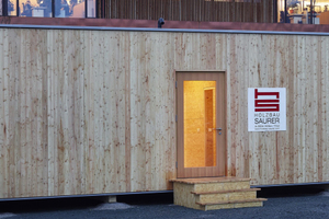  Mit dem Konzepthaus bietet der Holzwerkstoffhersteller Egger eine kostenlose Vorlage, mit der Wohnmodule gebaut werden können 