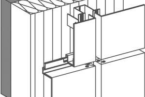  Schematische Zeichnung einer UK mit Dämmung, Aluminium-UK und gekanteten Fassadentafeln Quelle: Alucobond 