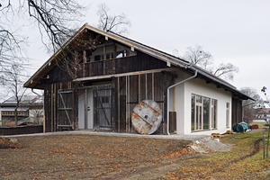  Das Gebäude kurz nach der Fertigstellung der ersten Ausbaustufe im Jahr 2014 Foto: Roswag Architekten 