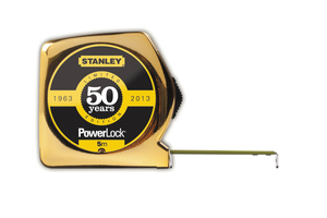  Machen Sie mit und gewinnen Sie ein Stanley- PowerLock-Maßband in der goldfarbenen Jubiläums-Edition 