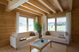  Blick ins Innere: Holzhaus mit besonders gutem und natürlichem Raumklima 